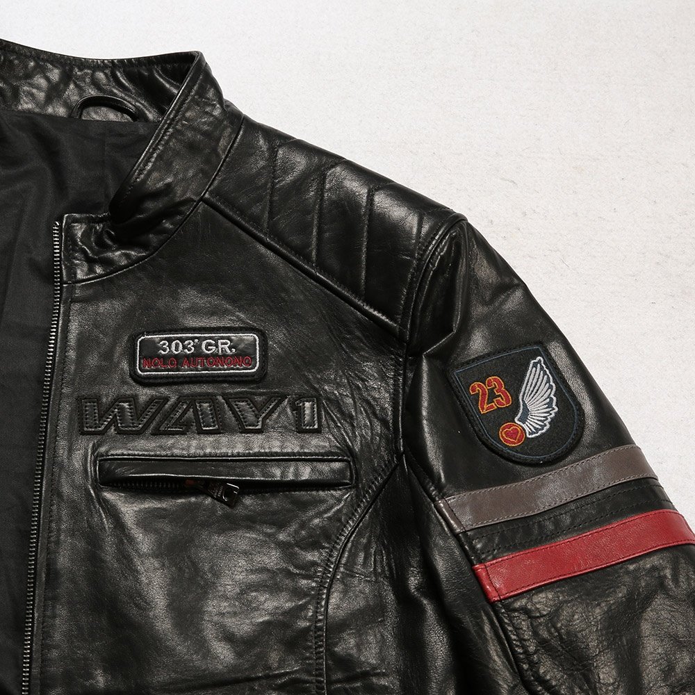 Spring autumn motorcycle real leather jacket men Young British fashion waterproof windproof large size sheepskin jackets
