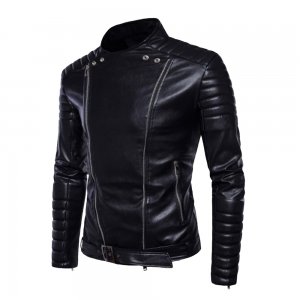 Luxury Designer Stylish Motorcycle Riding Biker Leather Lather Jacket Men Custom Logo Racer Genuine Leather Jacket For Men