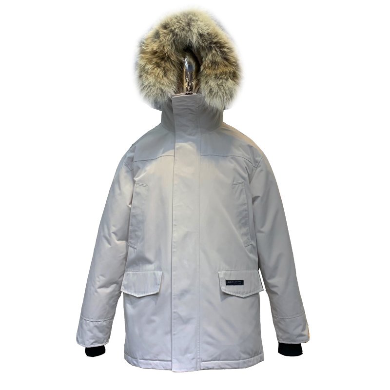 Palm Moose Men's High Quality Winter Coat Coyote Fur Trim Hooded Down Jacket
