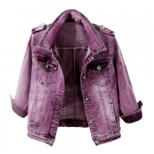 OEM factory designer 2022 crop female jean jacket distressed embossed denim jacket women pour homm women custom denim jacket