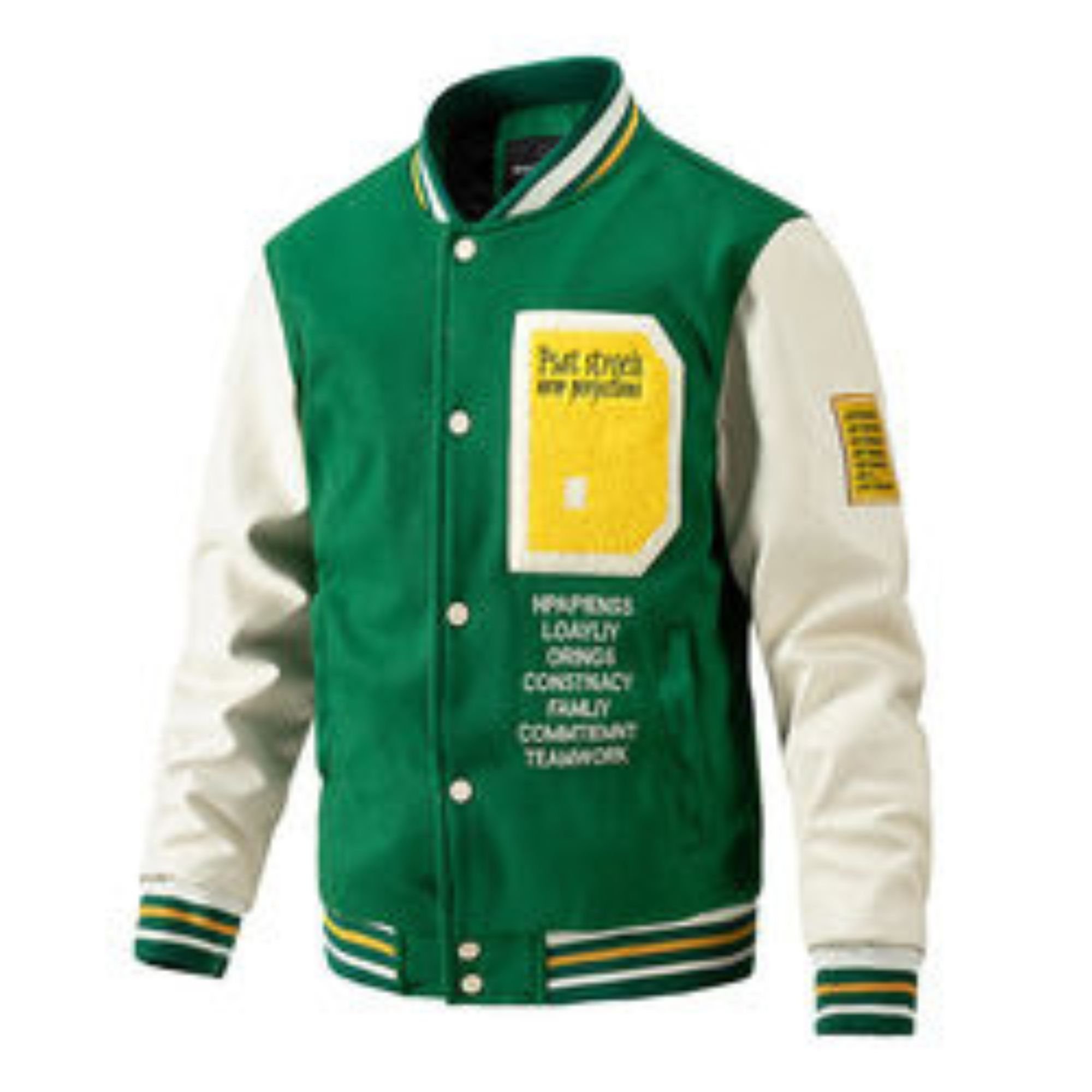 Winter Products 2024 Spliced Streetwear Men's Baseball Jacket Designer Clothes Men Young Boys Street style Varsity Jacket