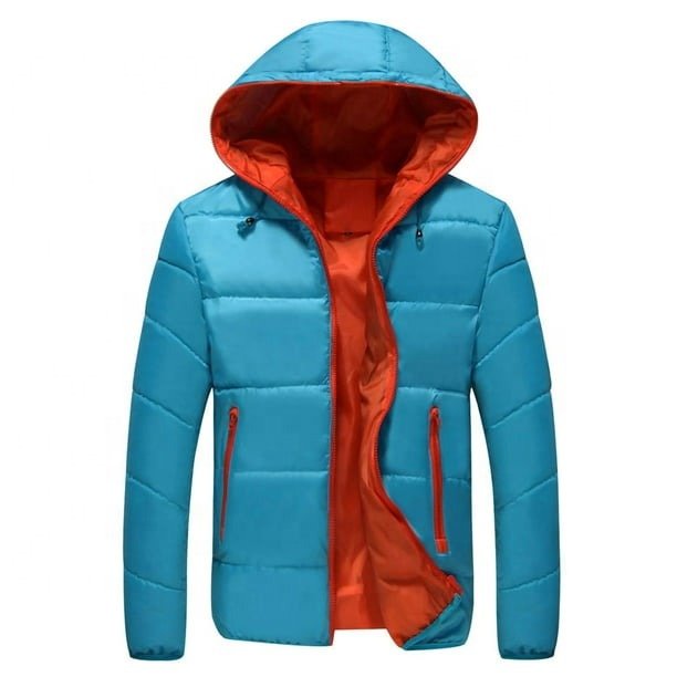 Breathable Warm Windproof Ski Down Coat for Men Leisure Relaxed Fit Climbing Parka Jacket Compressible Hooded Puffer Snowboardin