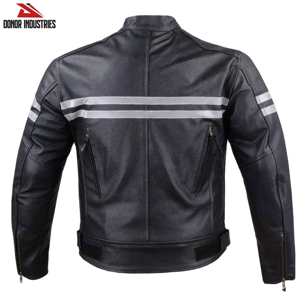 2023 Good-Looking Best Selling Motorbike Leather Jacket, Fashion Racing Motorbike Padded Leather Jacket For Men