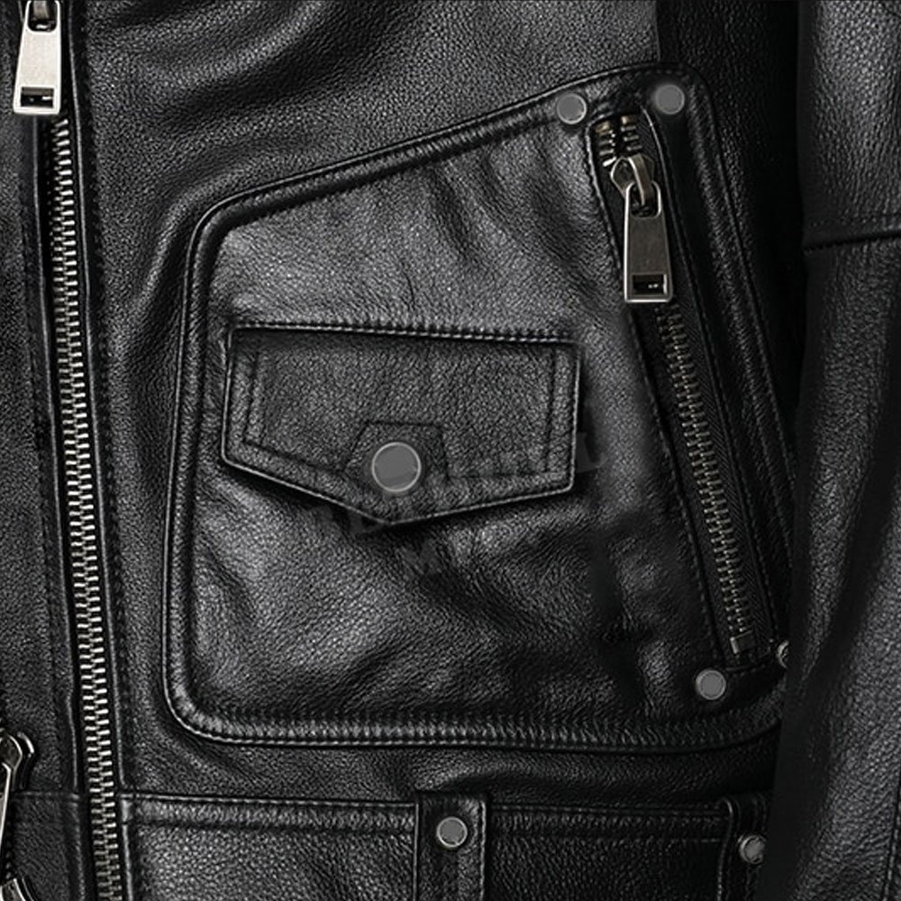 Customized Logo New Leather Jacket For Men's Wholesale Fashion Men Genuine Leather Jacket For Men