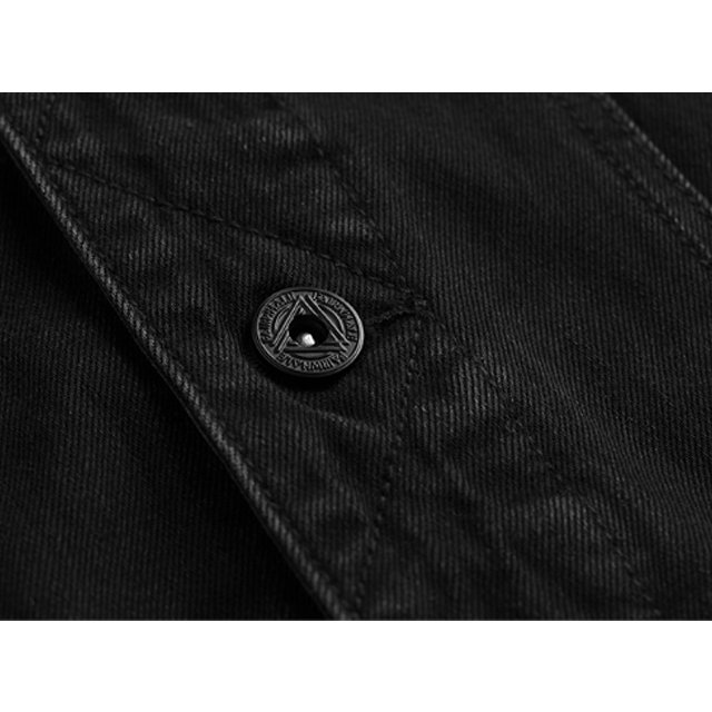 Fast Delivery ZhongShan Dragon Uniform Wholesale Plain Washed Cotton Casual Black Men's Denim Jeans Jacket