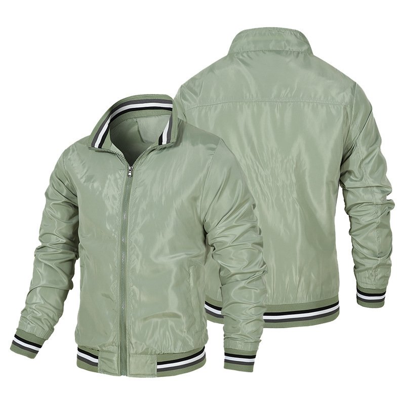 RNSHANGER Custom Logo Outdoors Men's Jackets Casual Streetwear Cardigan Zipper Mens Jackets and Coats Autumn Men's Bomber Jacket