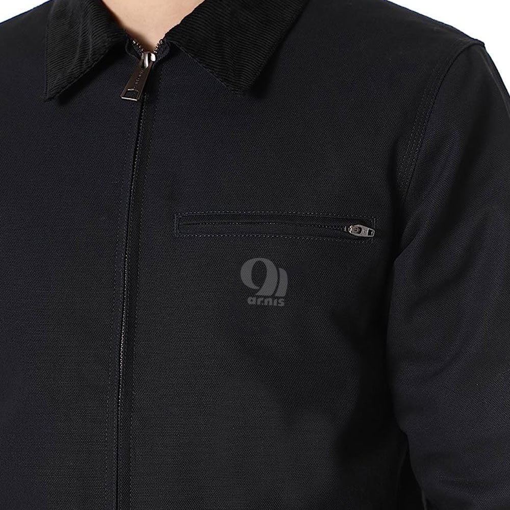 Factory Oversize Men's Woven Cotton Canvas Fabric OEM Mechanic Work Jackets Hot Sell Men's High Visibility Safety work jacket