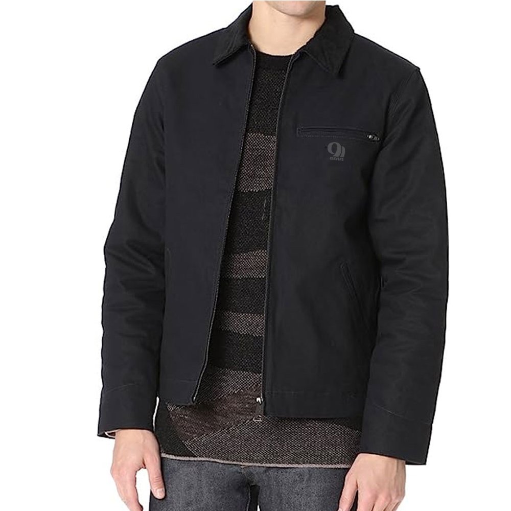 Factory Oversize Men's Woven Cotton Canvas Fabric OEM Mechanic Work Jackets Hot Sell Men's High Visibility Safety work jacket