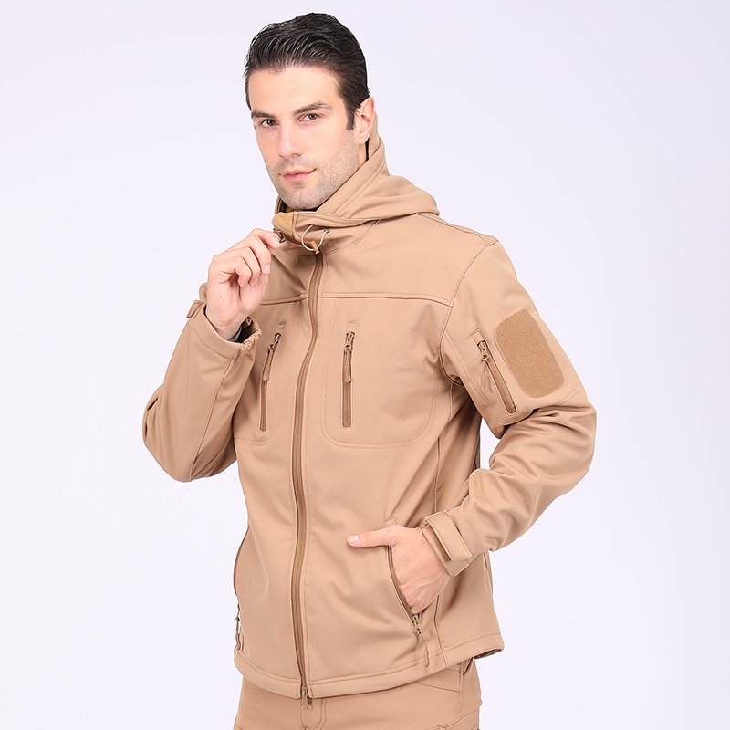 ESDY Windproof Softshell Tactical Jacket Comfortable Warm Keeper Men's Jacket