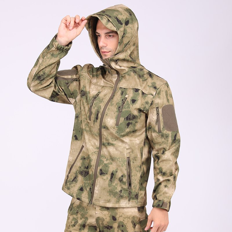 ESDY Windproof Softshell Tactical Jacket Comfortable Warm Keeper Men's Jacket