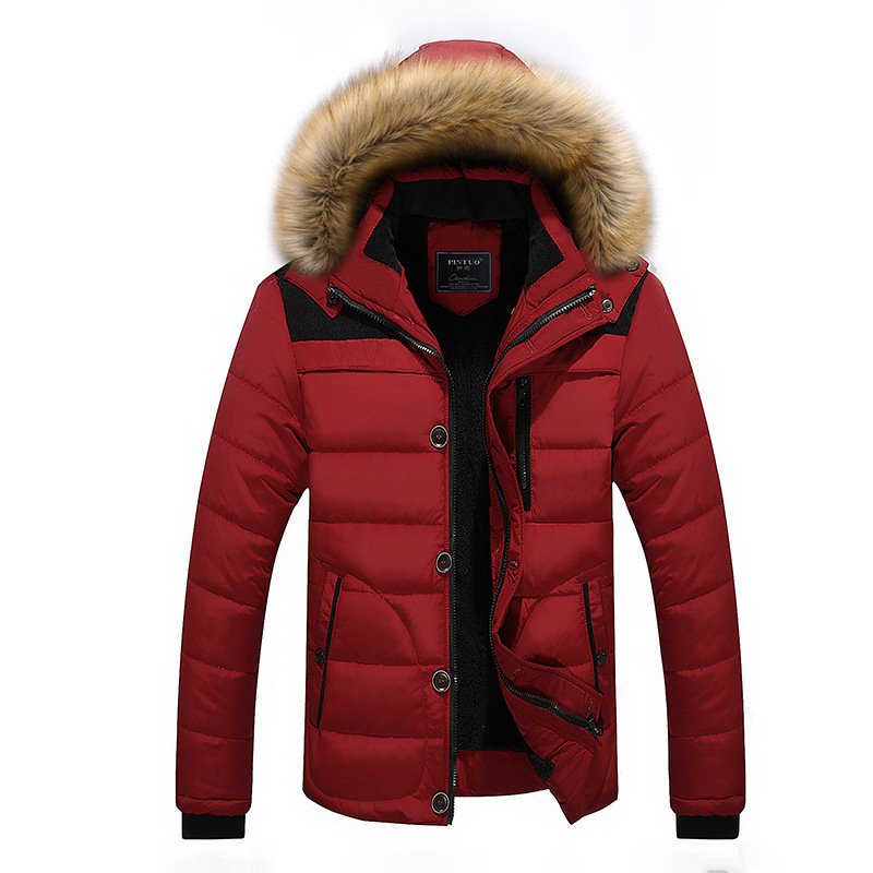 Patchwork Polyester Puffer Jacket Cotton Padded Winter Bubble Coat Detachable Hooded Windproof Outdoor Jackets Chaquet ropa homb