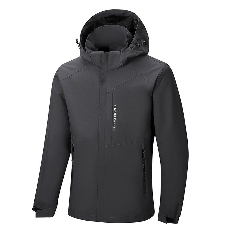 OEM/ODM/OBM Men's Softshell Breathable Jacket Hiking Jacket Customize Logo Waterproof and Windproof Spring Stand Casual Winter