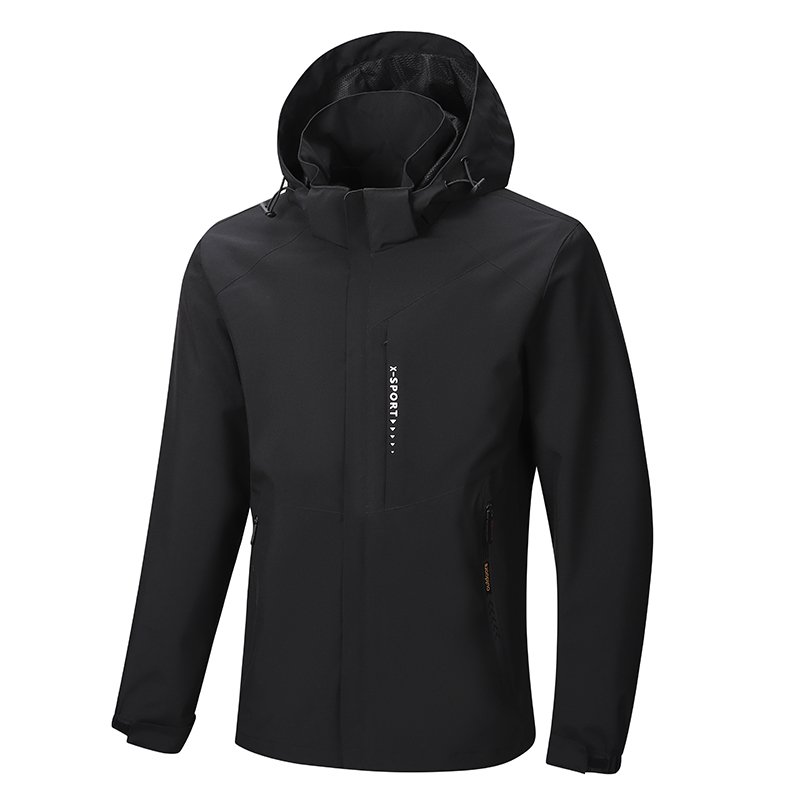 OEM/ODM/OBM Men's Softshell Breathable Jacket Hiking Jacket Customize Logo Waterproof and Windproof Spring Stand Casual Winter