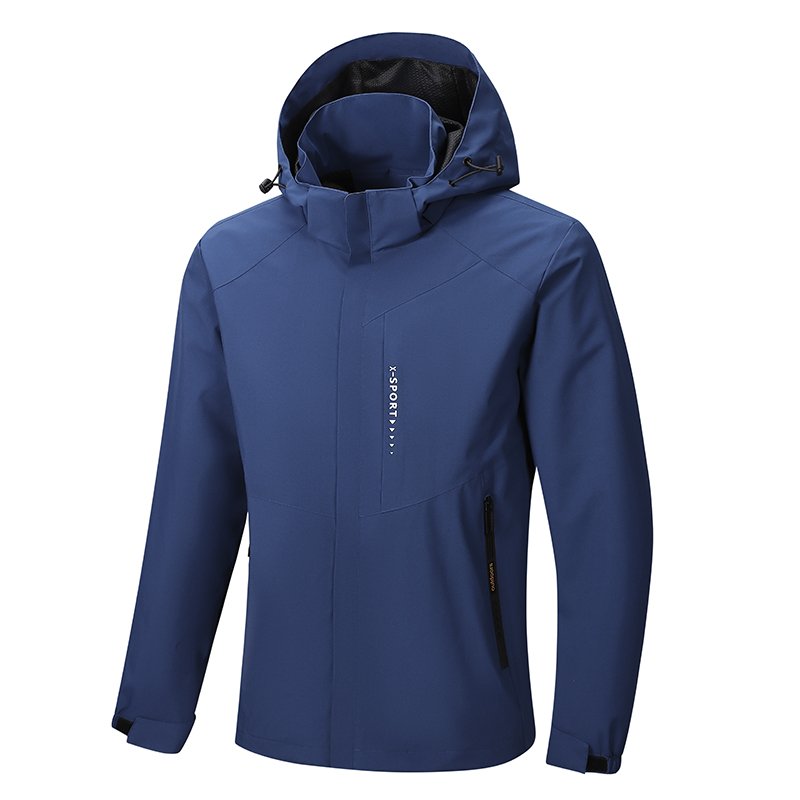 OEM/ODM/OBM Men's Softshell Breathable Jacket Hiking Jacket Customize Logo Waterproof and Windproof Spring Stand Casual Winter