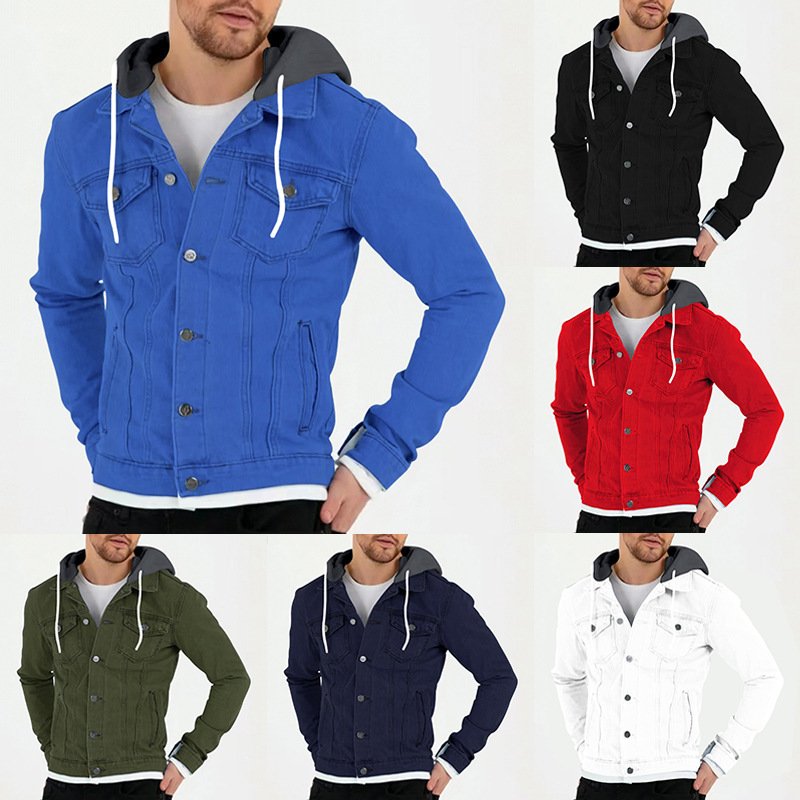 RUIQUWIN New Arrival Fashion Autumn Men Jacket Solid Color Windproof Warm Hooded Plus Size Men's Jackets