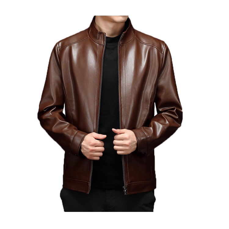 Professional OEM factory custom winter men's leather jacket man
