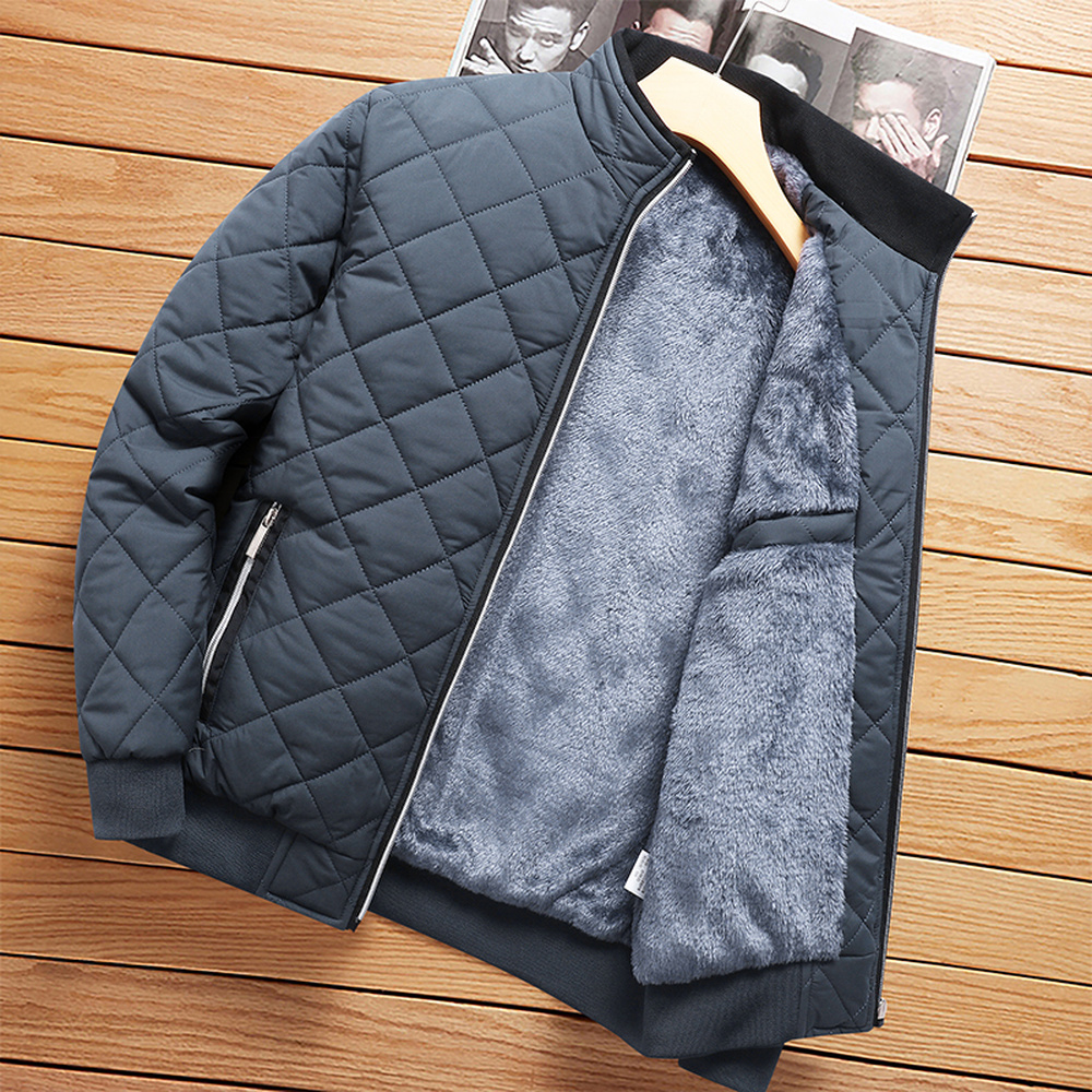 Wholesales Men' Bright Down Coat Bomber Windproof Jacket Thicken Puffer Warm Coat Men's Winter Wear