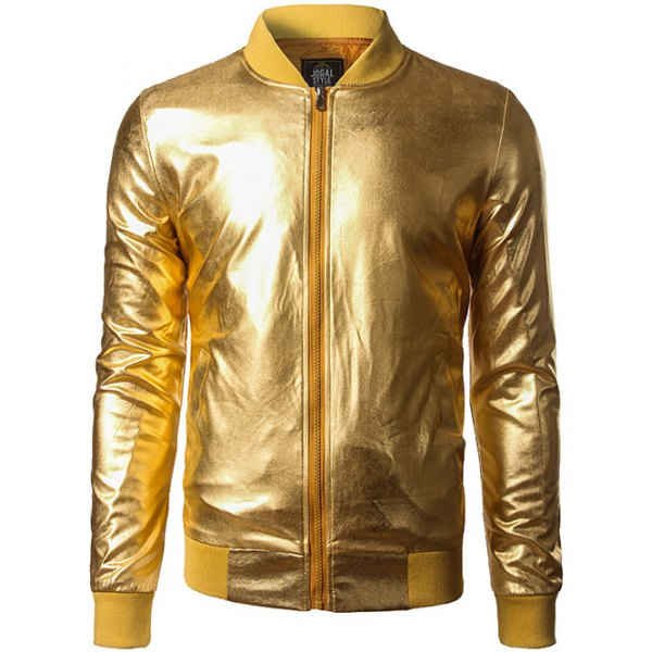 Men's Prom Party silver and golden color Fashion varsity jackets from GLOVES City Sialkot Pakistan