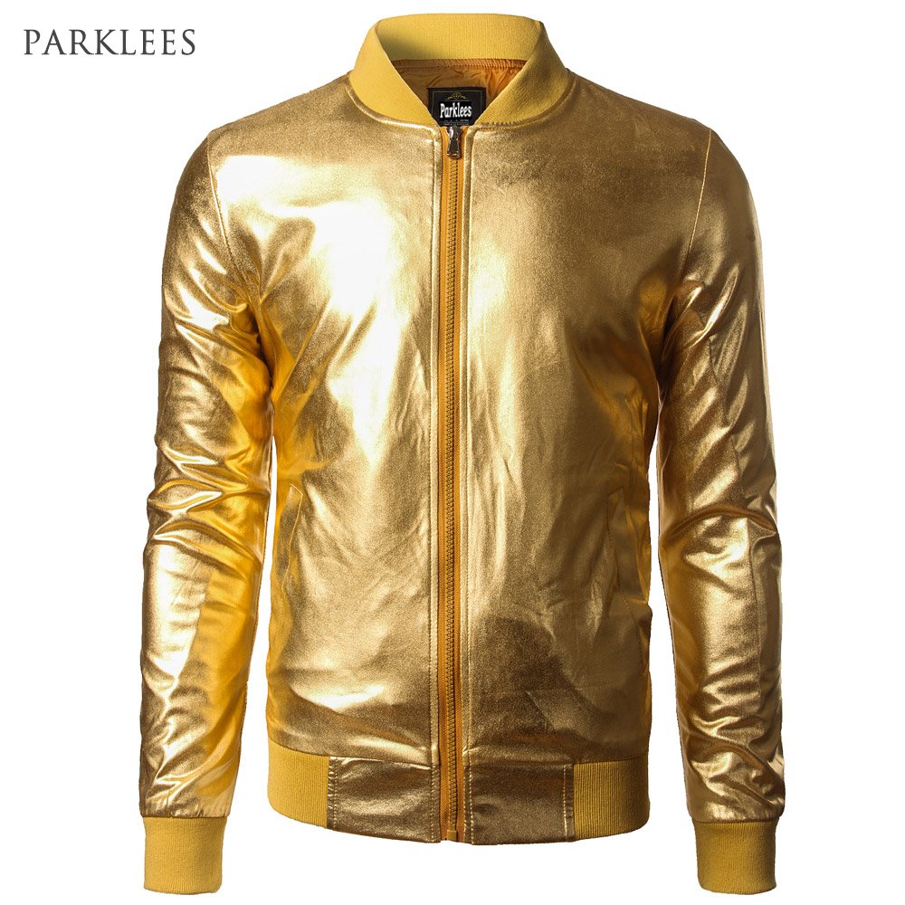 Men's Prom Party silver and golden color Fashion varsity jackets from GLOVES City Sialkot Pakistan
