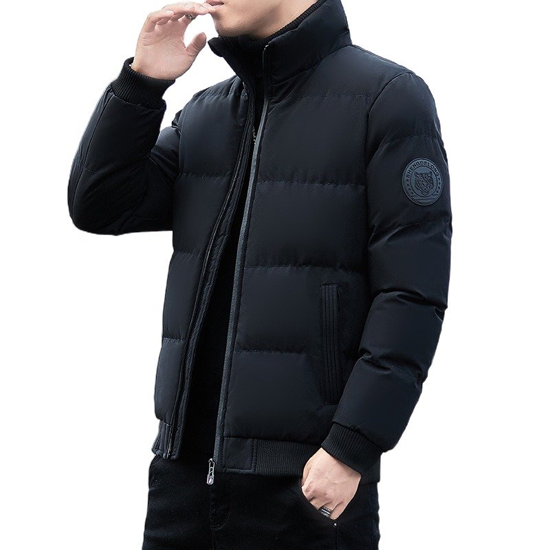 Popular winter thick cotton stand up collar loose casual down cotton trendy cotton men's jackets