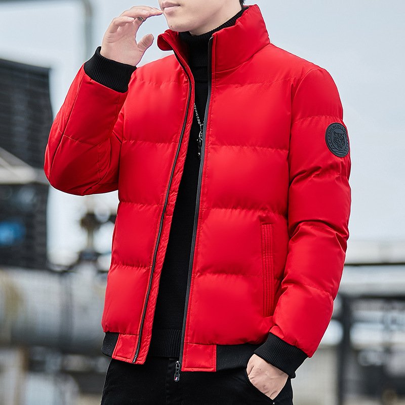 Popular winter thick cotton stand up collar loose casual down cotton trendy cotton men's jackets