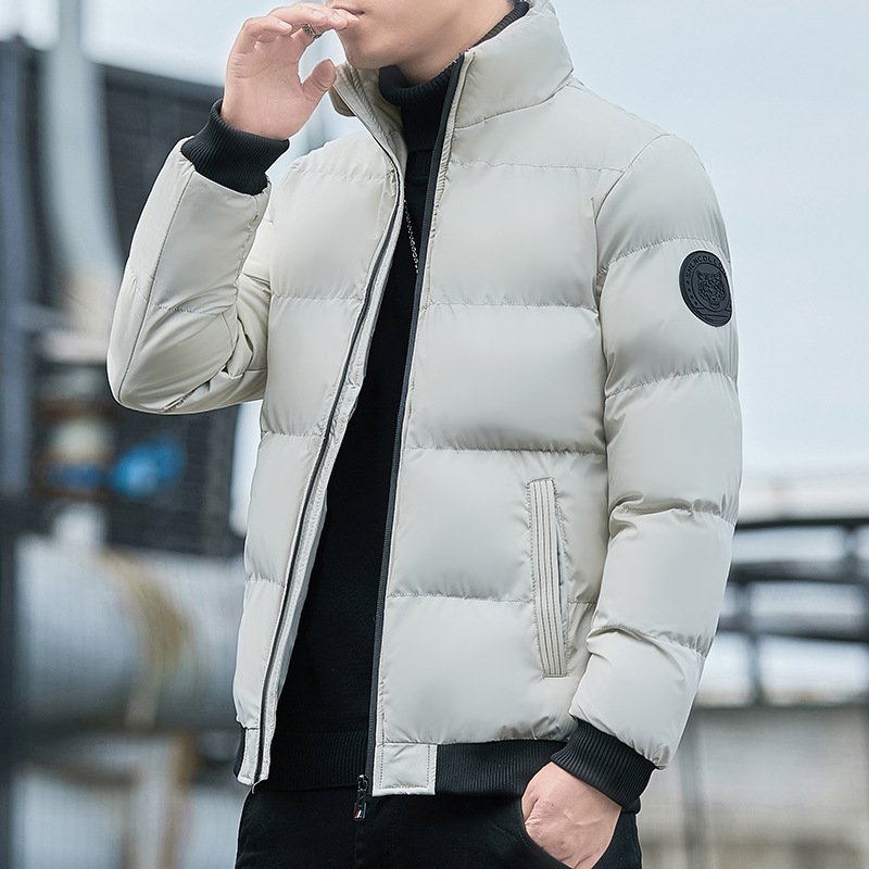 Popular winter thick cotton stand up collar loose casual down cotton trendy cotton men's jackets