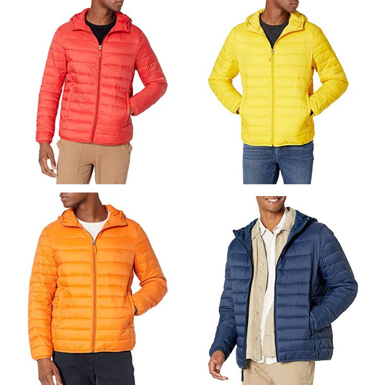 2023 Outdoor Ventures Men's Lightweight nylon puffer jacket Insulated Puffer Coat for Snow Ski Traveling Padded Down Coat