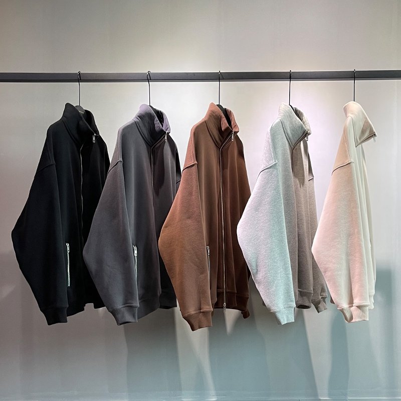 High Quality Men Sherpa Fleece Jackets Turtle Neck Soft Two Way Zipper Hoodie Sweatshirt