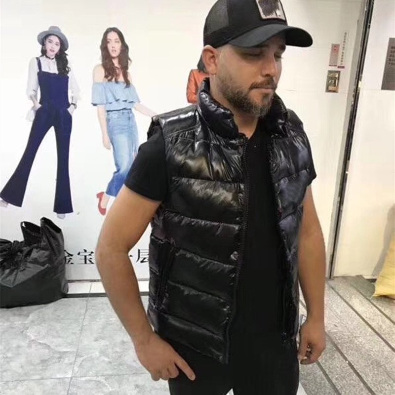 Luxury Brand Vest Winter Down Vest Ultralight Sleeveless Jacket Fashion Couple Style Large Size Hooded Vest Male