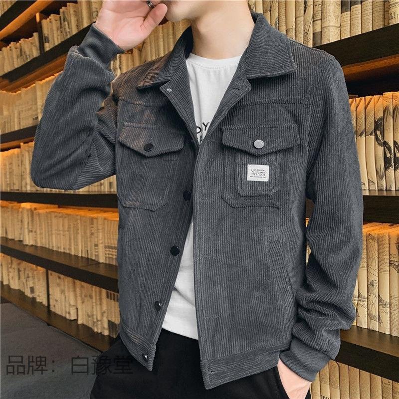 2023 Spring Autumn Men's Fashion Casual Coat Button Up Coats Men's Jacket