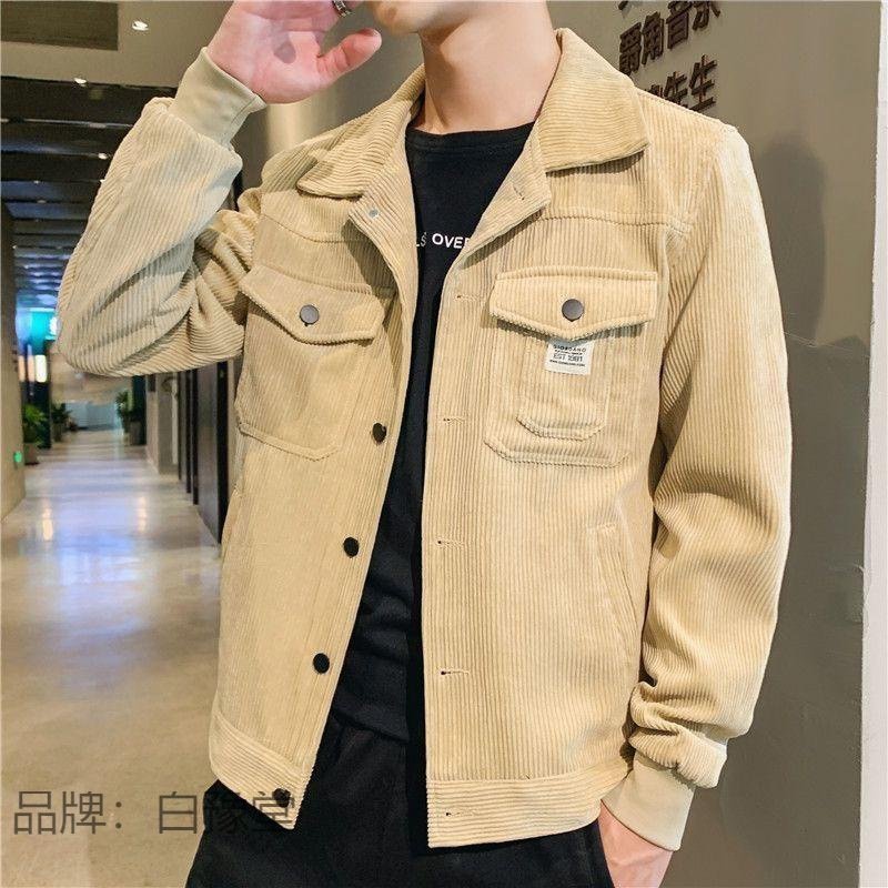 2023 Spring Autumn Men's Fashion Casual Coat Button Up Coats Men's Jacket