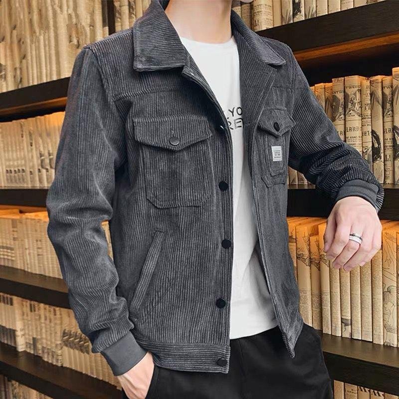 2023 Spring Autumn Men's Fashion Casual Coat Button Up Coats Men's Jacket