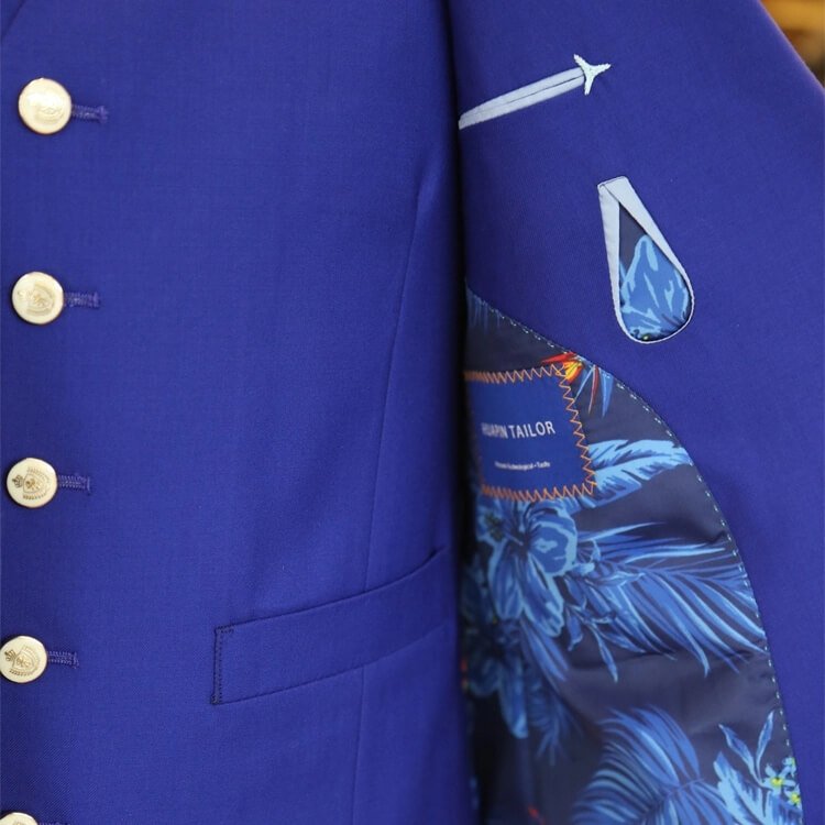 MOQ 1 pieces men's suit 2 pieces of custom suit wool fabric men's jacket pants wholesale customization