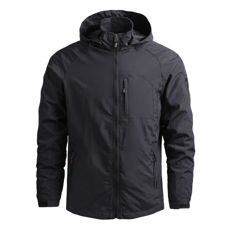 oem customized logo design foreign trade men's loose casual spring and autumn thin supply quick-drying jacket men's jacket