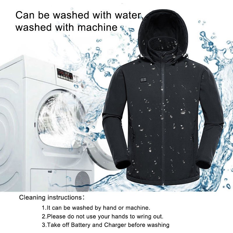 OEM Custom Winter Waterproof Electric Heating Jacket Women USB Battery Heated Jacket Men