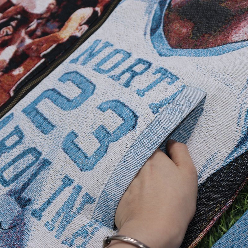OEM Service MOQ 1pc Custom Jordan Jackets for Men High Street Style Baseball Jacket with Tapestry