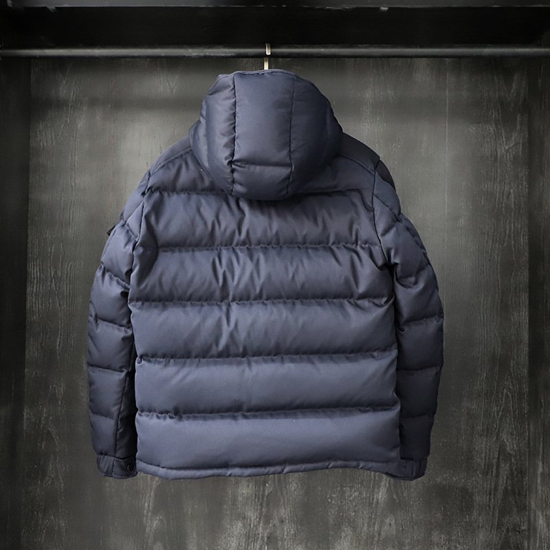 Customized Men's down Jacket Windproof Warm Loose Plus Size 91%~95% Duck Down Soft Breathable Fabric Stand Collar for Winter