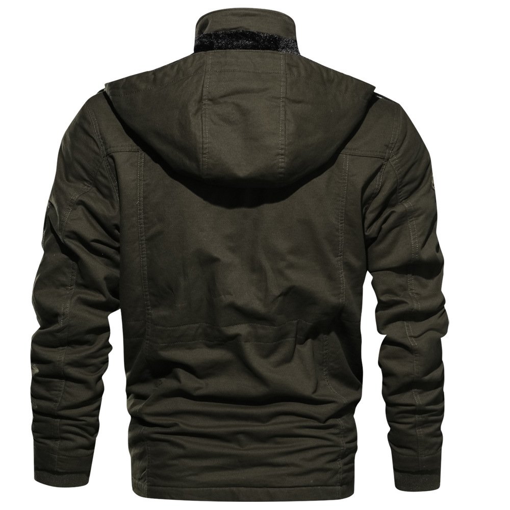 High Quality Cotton Mens Pilot Winter Fleece Jackets Warm Thicken Outerwear Windbreaker Plus Size men's jacket