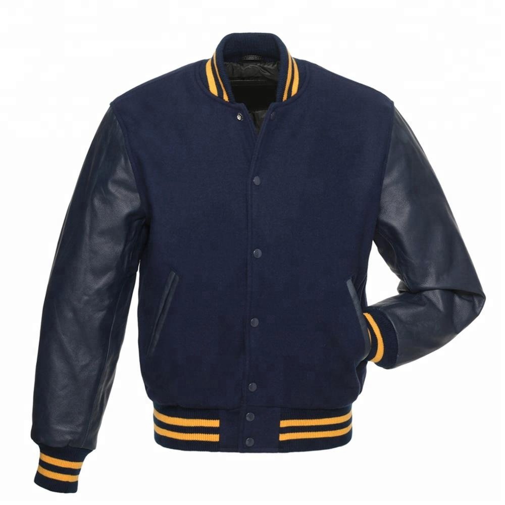 Plus Size Men's College Jackets Wholesale Blank Varsity Letterman Jackets Spring Casual Private Brand High School Vintage Jacket