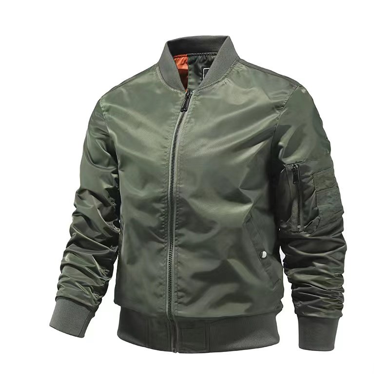Custom Plus Size Fashion Men's Jackets Casual Waterproof Blank Golf Lightweight Windbreaker Bomber Jacket For Men