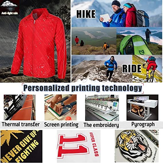 Hot style Design customized Spring Autumn Men's windbreaker polyester recombination unisex windbreaker 220g