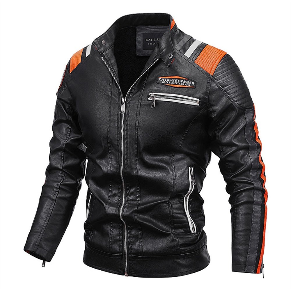 Wholesale Top Quality Men's Leather Jacket For Biker Distressed Genuine Lambskin Material Plus Size Men's Jackets