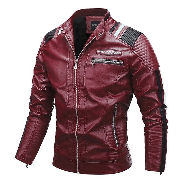 Wholesale Top Quality Men's Leather Jacket For Biker Distressed Genuine Lambskin Material Plus Size Men's Jackets