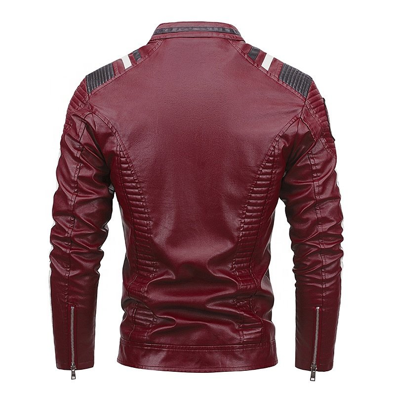 Wholesale Top Quality Men's Leather Jacket For Biker Distressed Genuine Lambskin Material Plus Size Men's Jackets
