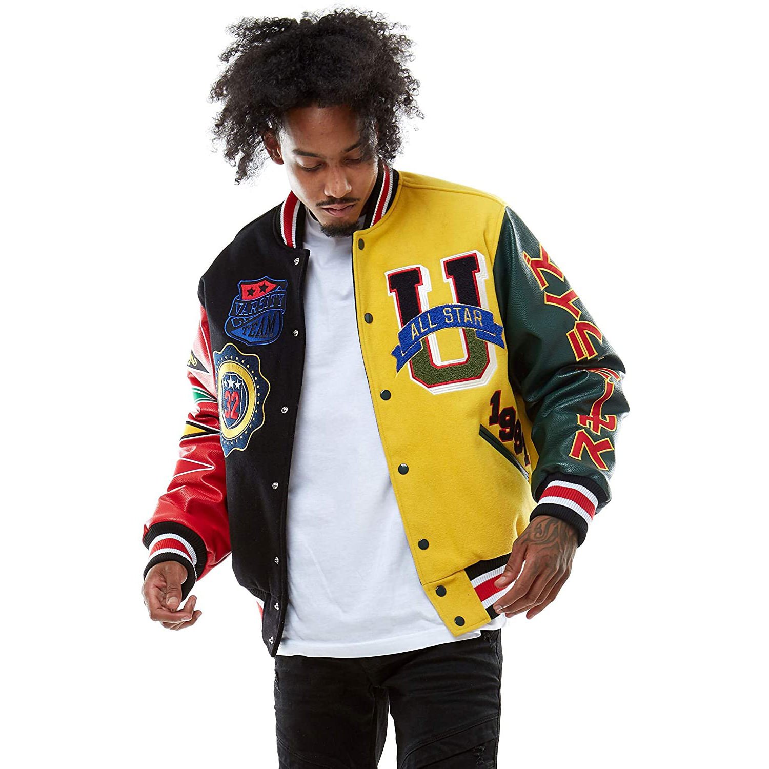 Custom Embroidery Mens Varsity Jacket Latest fashion Men's Crenshaw Varsity Wool Jacket Custom Men's varsity jacket