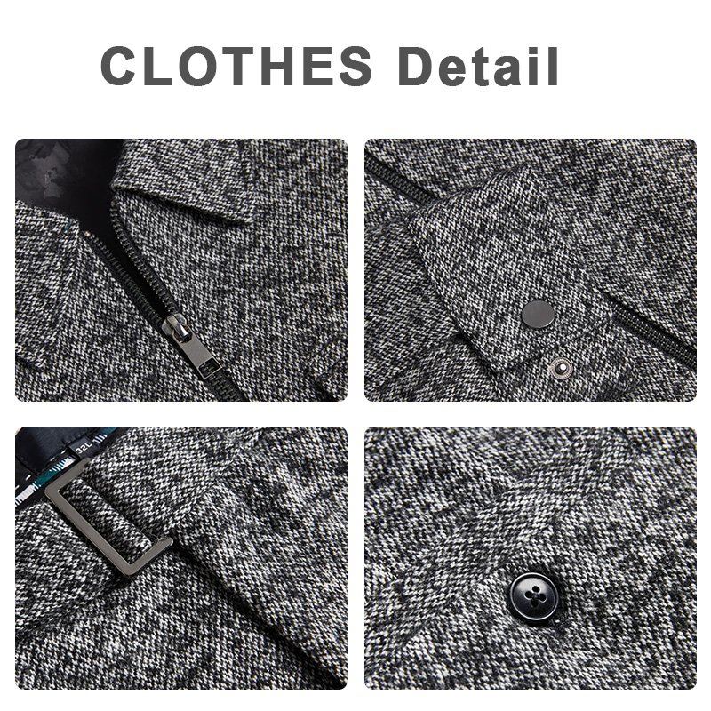 casual plus size jackets for men 2023 British style Turn-down Collar Long Sleeve Cardigan vintage slim Men's Jackets