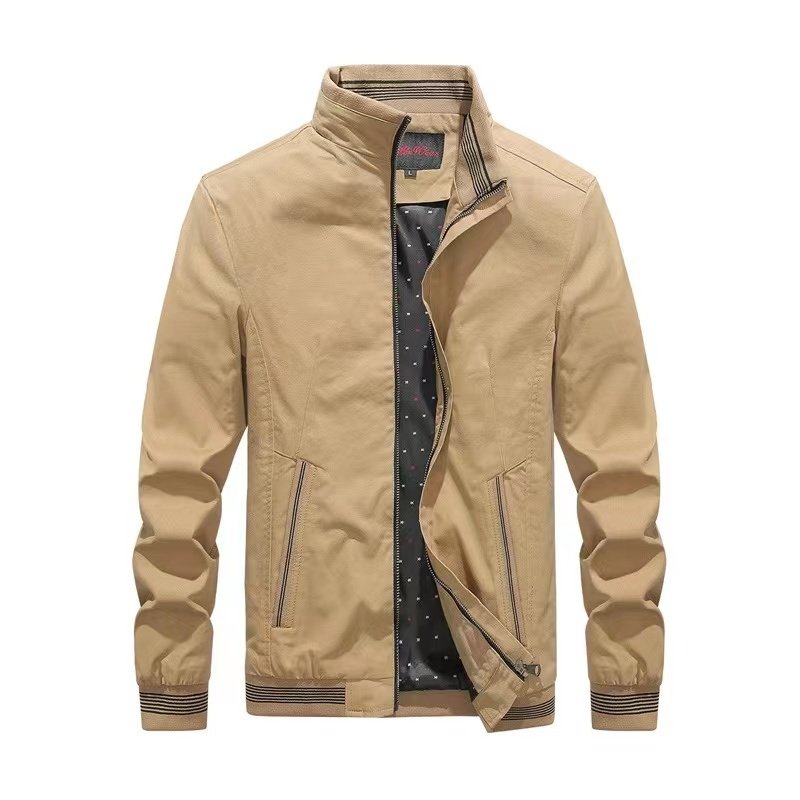 Style Spring Autumn Jacket collar Jackets tactical Mens Jacket Size 5XL