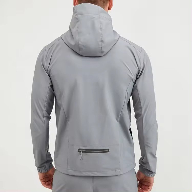 Men Custom Logo Design Windbreaker Rain Jacket Nylon Waterproof Woven Outdoor Sports Running Men's Jacket