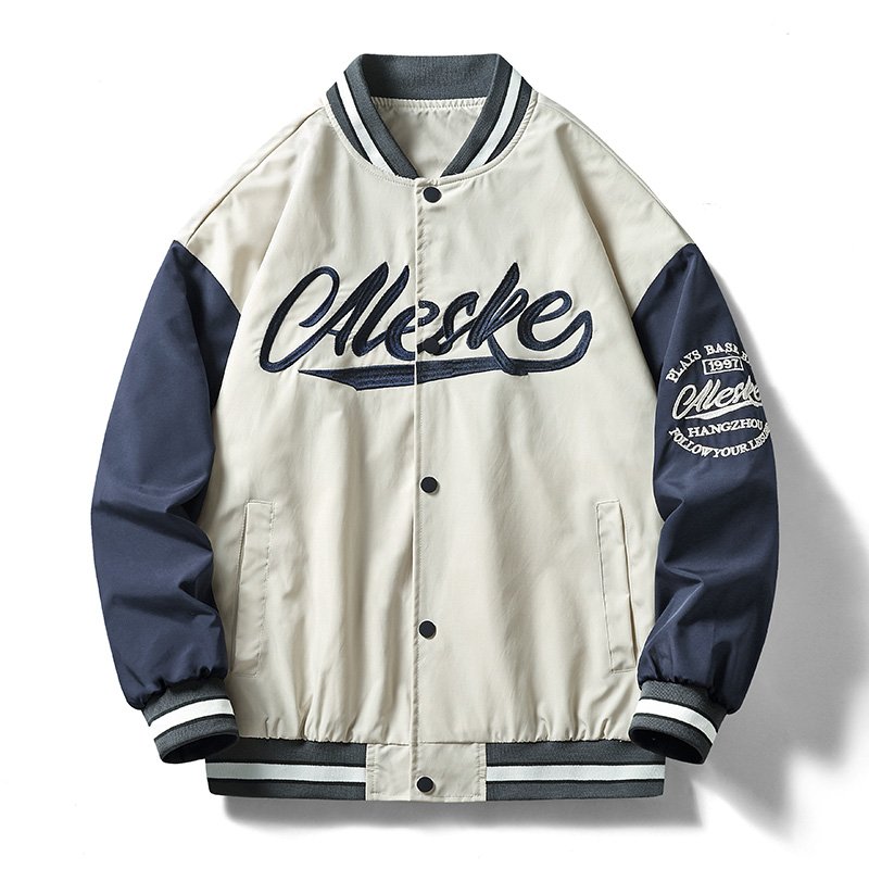 OEM Custom Pattern Embroidery Logo Men's Baseball Jacket Fashion Trend Varsity Bomber College Baseball Jacket For Men