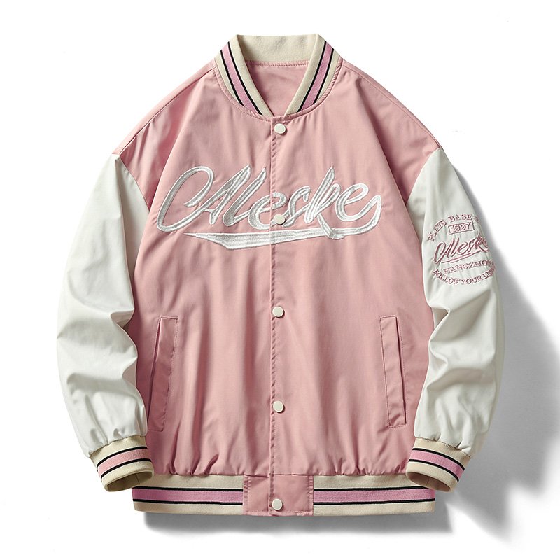 OEM Custom Pattern Embroidery Logo Men's Baseball Jacket Fashion Trend Varsity Bomber College Baseball Jacket For Men